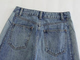 Yipinpay 2023 Jeans For Women Mid-Rise Denim Trousers Women Streetwear Y2k Pants Woman Fashion Asymmetric Frayed Hem Summer Pants