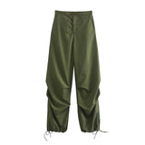 Yipinpay 2023 Parachute Pants For Women Multicolour Women's Cargo Trousers High Waist Baggy Pants Woman Streetwear Summer Pants