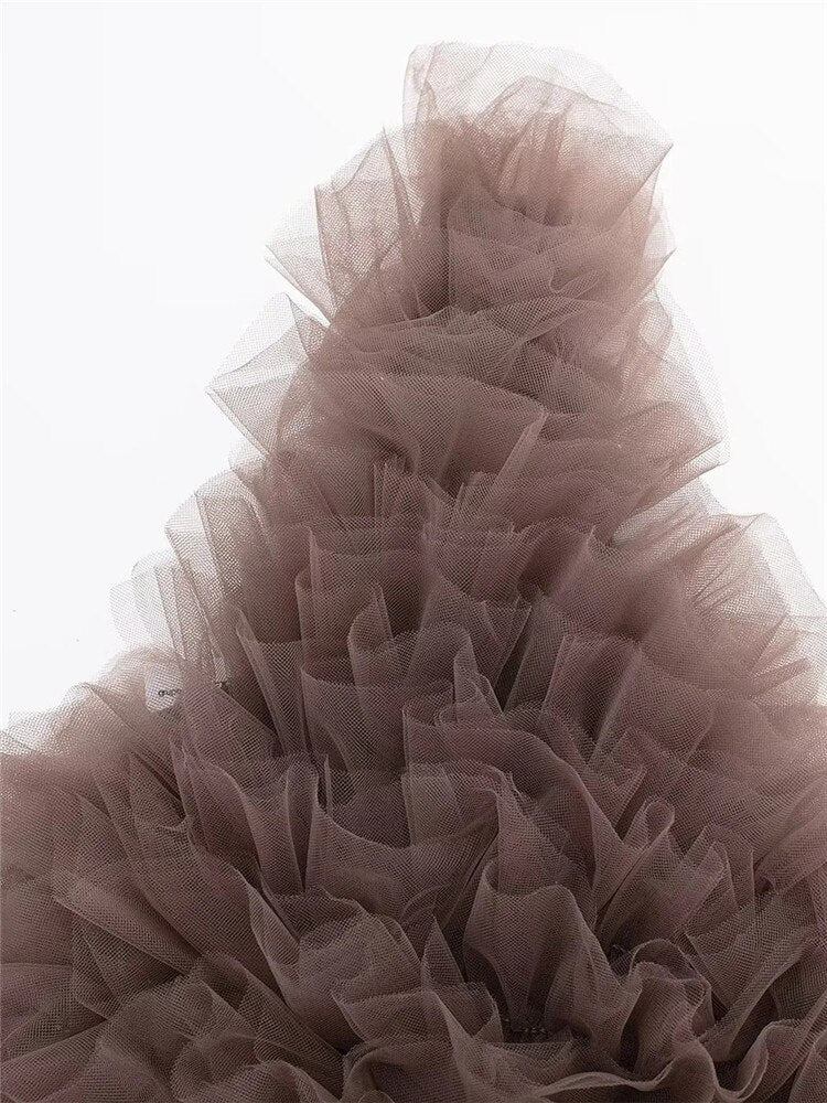 Yipinpay Mesh Crop Top Women Asymmetric Tulle Knit Top Female Sleeveless Off Shoulder Tops For Women 2023 Backless Sexy Tank Tops