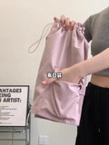 Yipinpay Spicy Girl American Retro Short Skirt for Women High Waist Slim Quick Drying Casual Drawstring Cargo Skirt Women Clothing
