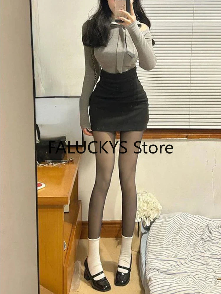Yipinpay Spring Sweet 2 Piece Set Office Lady Casual Outwear Mini Skirt Women Evening Party Slim Y2k Blouse Korean Fashion Chic