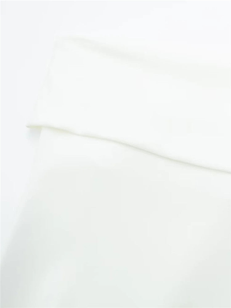 Yipinpay Off Shoulder Corset Top Women Zipper White Tube Top Female Backless Sexy Tops Woman Bustier Sleeveless Streetwear Y2k Tops