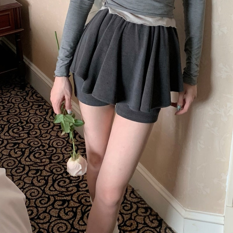 Yipinpay Summer 3 Piece Dress Set Woman Casual Slim Vest + Pure Color Sexy Tops + Elegant Y2k Mini Skirt Korean Fashion Suit Female