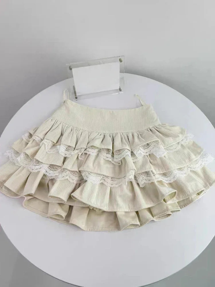 Yipinpay Summer Sweet Skirt 2 Piece Set Office Lady Outwear Mini Skirt + Women Evening Party Elgegant Y2k Sweater Korean Fashion