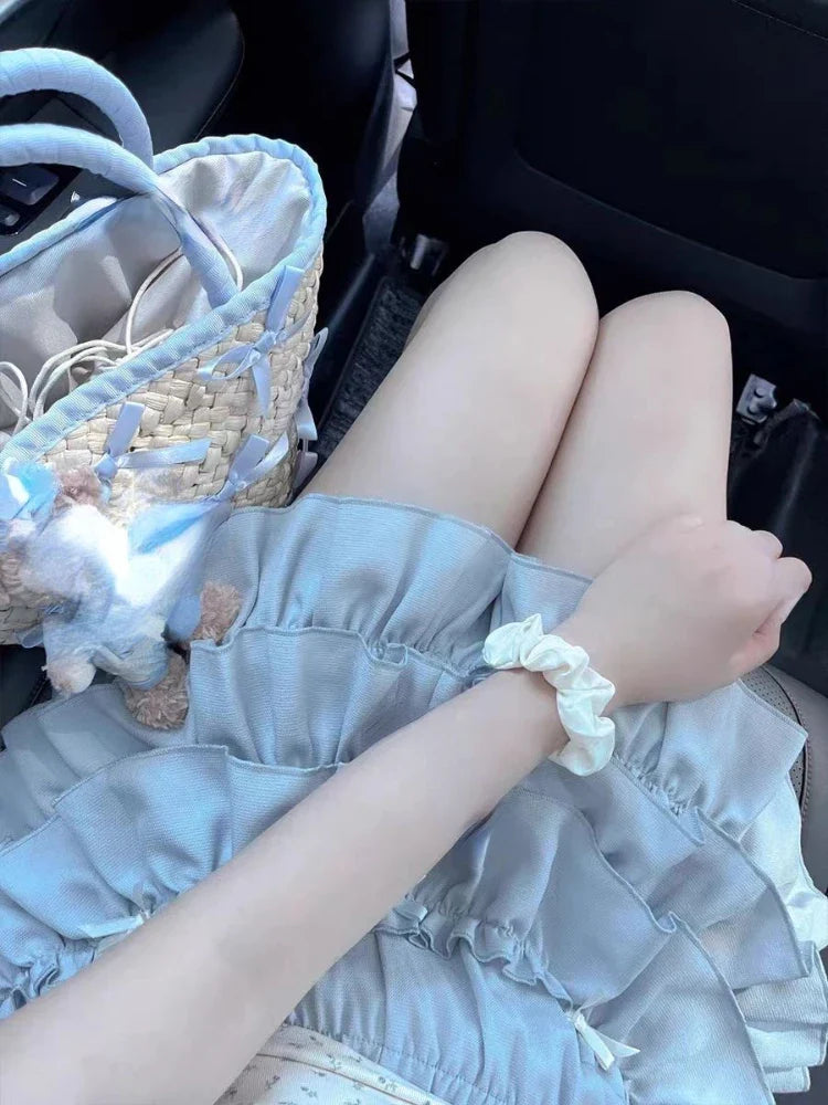 Yipinpay Spring Sweet Elegant 2 Piece Set Women Evening Party Slim Mini Skirt + Office Lady Causal Outwear Blouse Korean Fahsion