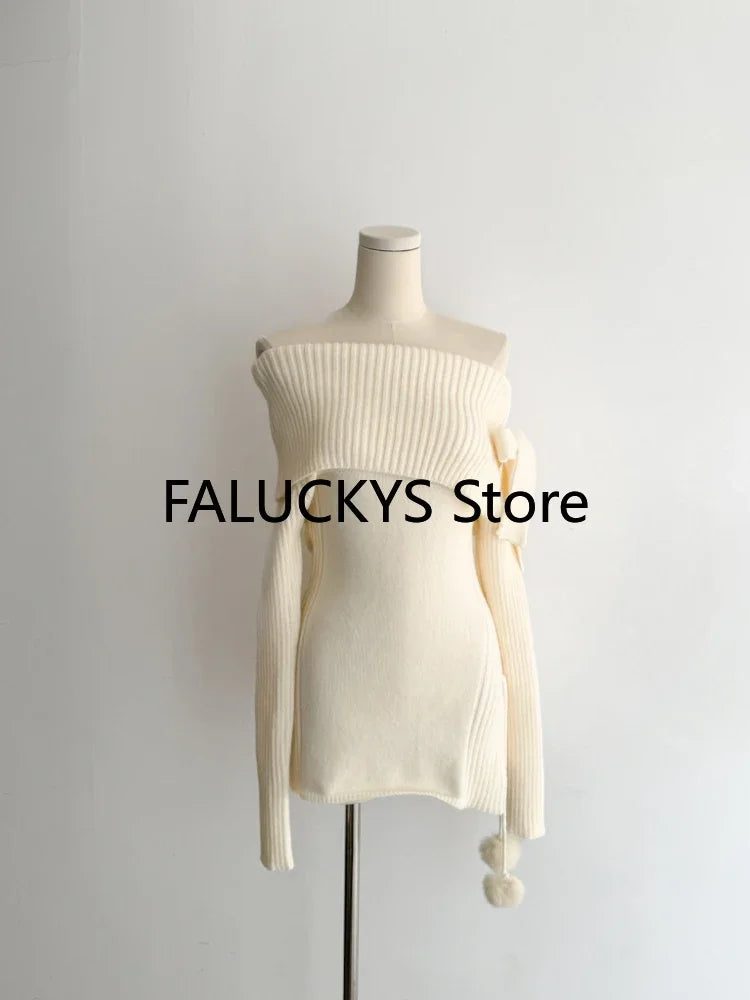 Yipinpay Summer Sweet Skirt 2 Piece Set Office Lady Outwear Mini Skirt + Women Evening Party Elgegant Y2k Sweater Korean Fashion