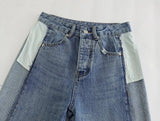 Yipinpay 2023 Jeans For Women Mid-Rise Denim Trousers Women Streetwear Y2k Pants Woman Fashion Asymmetric Frayed Hem Summer Pants