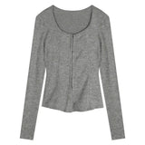 Yipinpay Autumn New Grey Casual Knitted Suits Sexy 2 Piece Skirt Set Woman Elegant Y2k Crop Tops + High Waist Slim Mini Skirt Korean