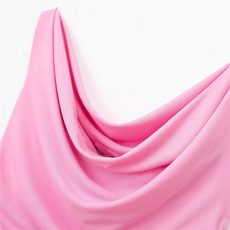 Yipinpay 2023 Pink Crop Top Women Ruched Tank Tops Y2k Streetwear Sleeveless Sexy Tops Woman Fashion Asymmetric Summer White Top
