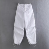 Yipinpay 2023 Parachute Pants For Women Multicolour Women's Cargo Trousers High Waist Baggy Pants Woman Streetwear Summer Pants