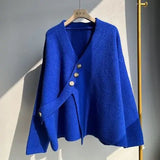 Yipinpay women's jacket design small autumn winter high-quality soft loose long thick knit cardigan long sleeve sweater cardigan