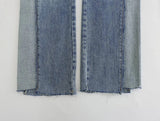 Yipinpay 2023 Jeans For Women Mid-Rise Denim Trousers Women Streetwear Y2k Pants Woman Fashion Asymmetric Frayed Hem Summer Pants