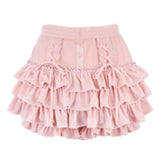 Yipinpay Japanese Kawaii 2 Piece Skirt Set Women Sweet Bow Knitted Tops Cute Mini Cake Skirt Korean Fashion Spring Autumn Skirt Suit