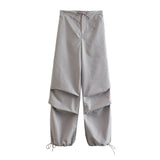 Yipinpay 2023 Parachute Pants For Women Multicolour Women's Cargo Trousers High Waist Baggy Pants Woman Streetwear Summer Pants