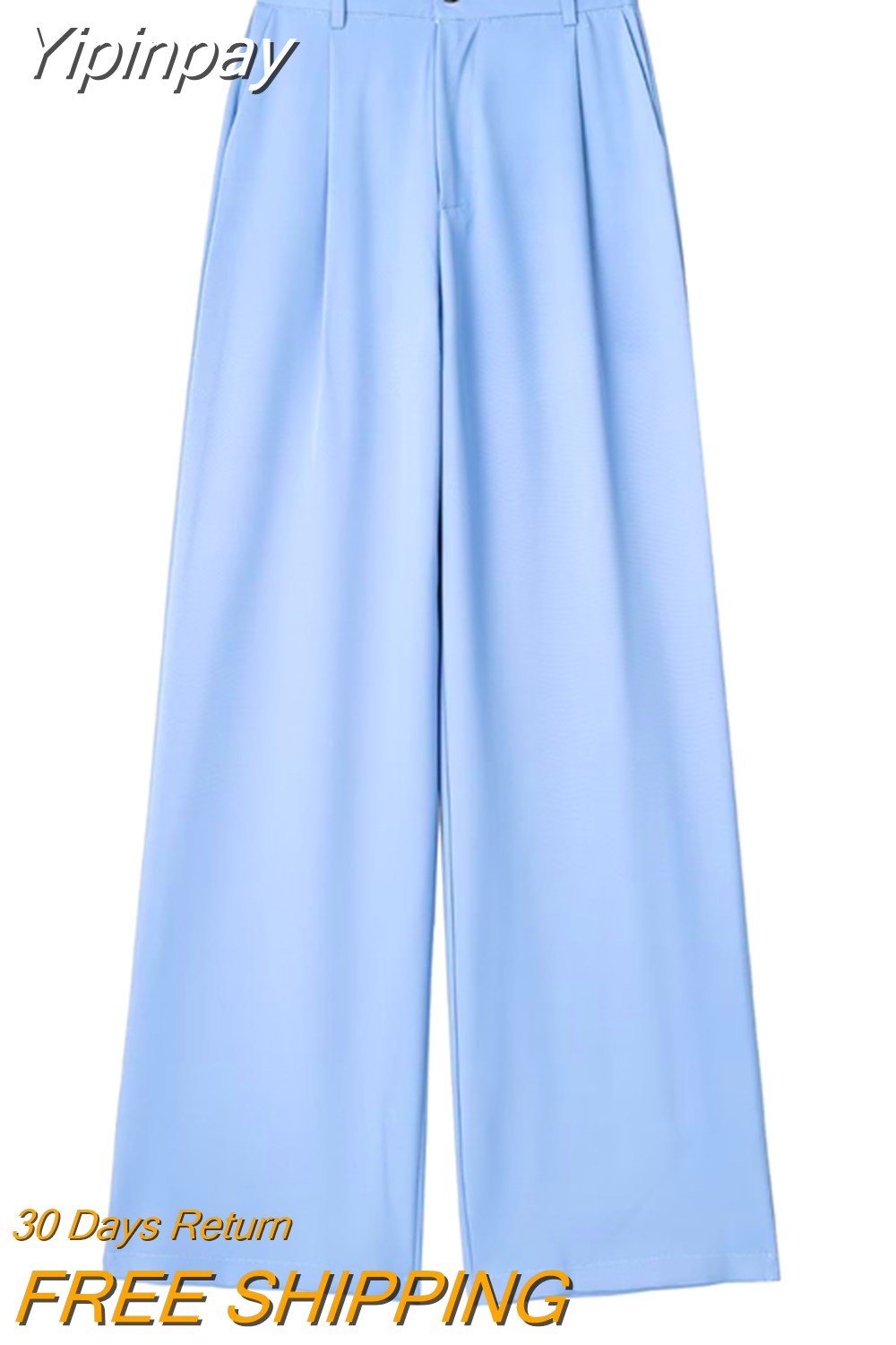 Yipinpay 2023 Baggy Pants Woman Multicolour High Waist Pants For Women Office Casual Wide Leg Trousers Women Summer Women's Pants