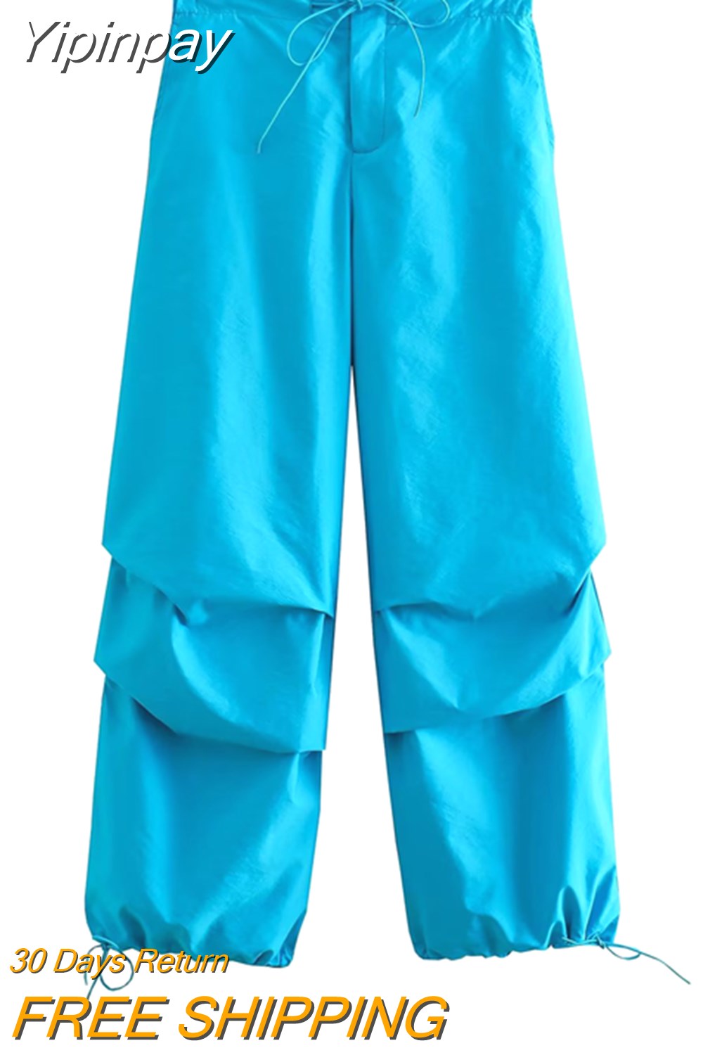 Yipinpay 2023 Parachute Pants For Women Multicolour Women's Cargo Trousers High Waist Baggy Pants Woman Streetwear Summer Pants