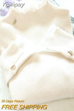 Yipinpay bottoming sweater fake two-piece pullover lace lotus leaf fungus edge collar top female autumn summer new bell sleeves