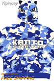 Yipinpay New Y2K Hoodie Hip Hop Camouflage Print Oversized Zipper Hooded Sweatshirt Harajuku Street Punk Rock Jacket Tops Streetwear