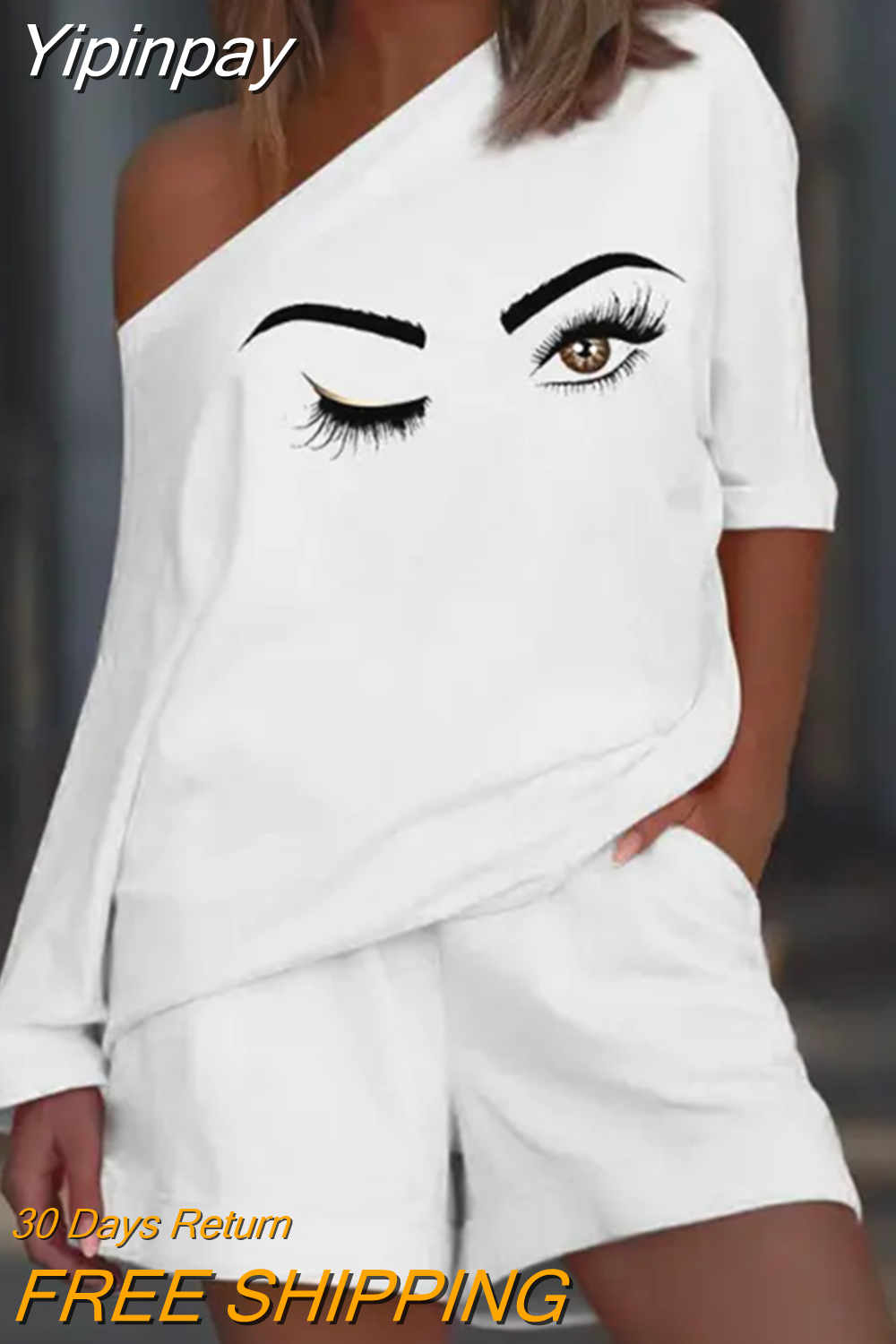 Yipinpay Women Casual Top & Pocket Detail Shorts Set Spring Female & Lady Office Shorts Suits Two Pieces 2023 Fashion