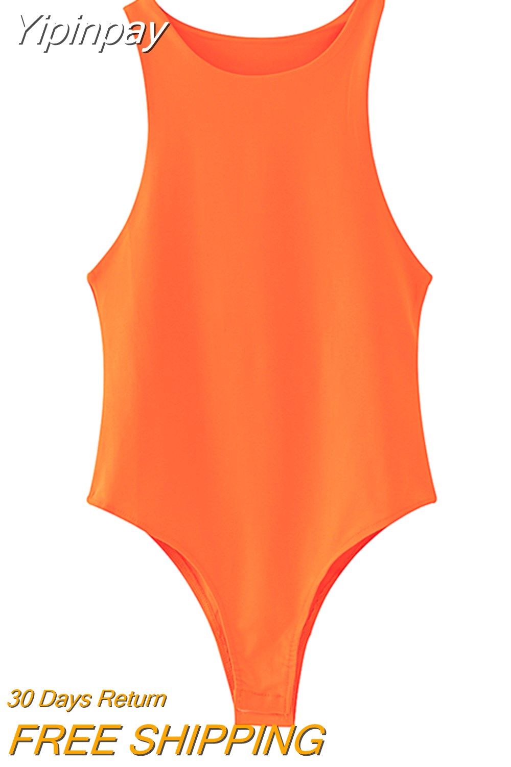 Yipinpay 2023 Fashion Bodysuit Women Summer Multicoloured O-Neck Sexy Woman Jumpsuit Tops Ladies Casual Skinny Bodysuit Romper