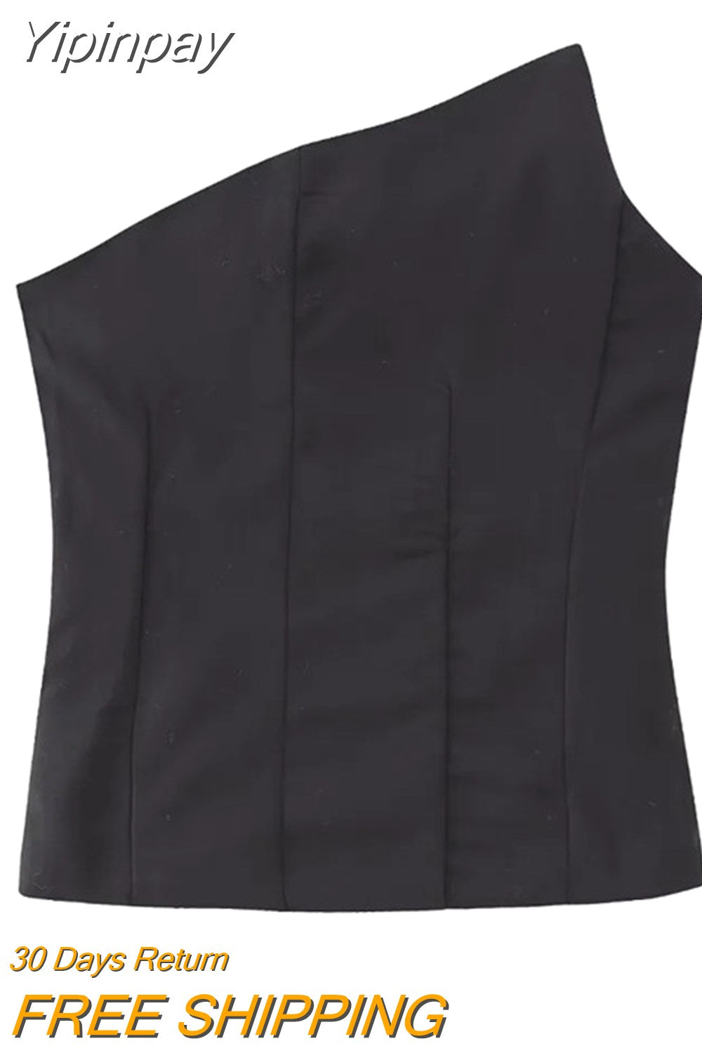 Yipinpay 2023 Black Corset Top Woman Asymmetric Off Shoulder Tops For Women Red Backless Bustier Top Woman Party Night Sexy Tops