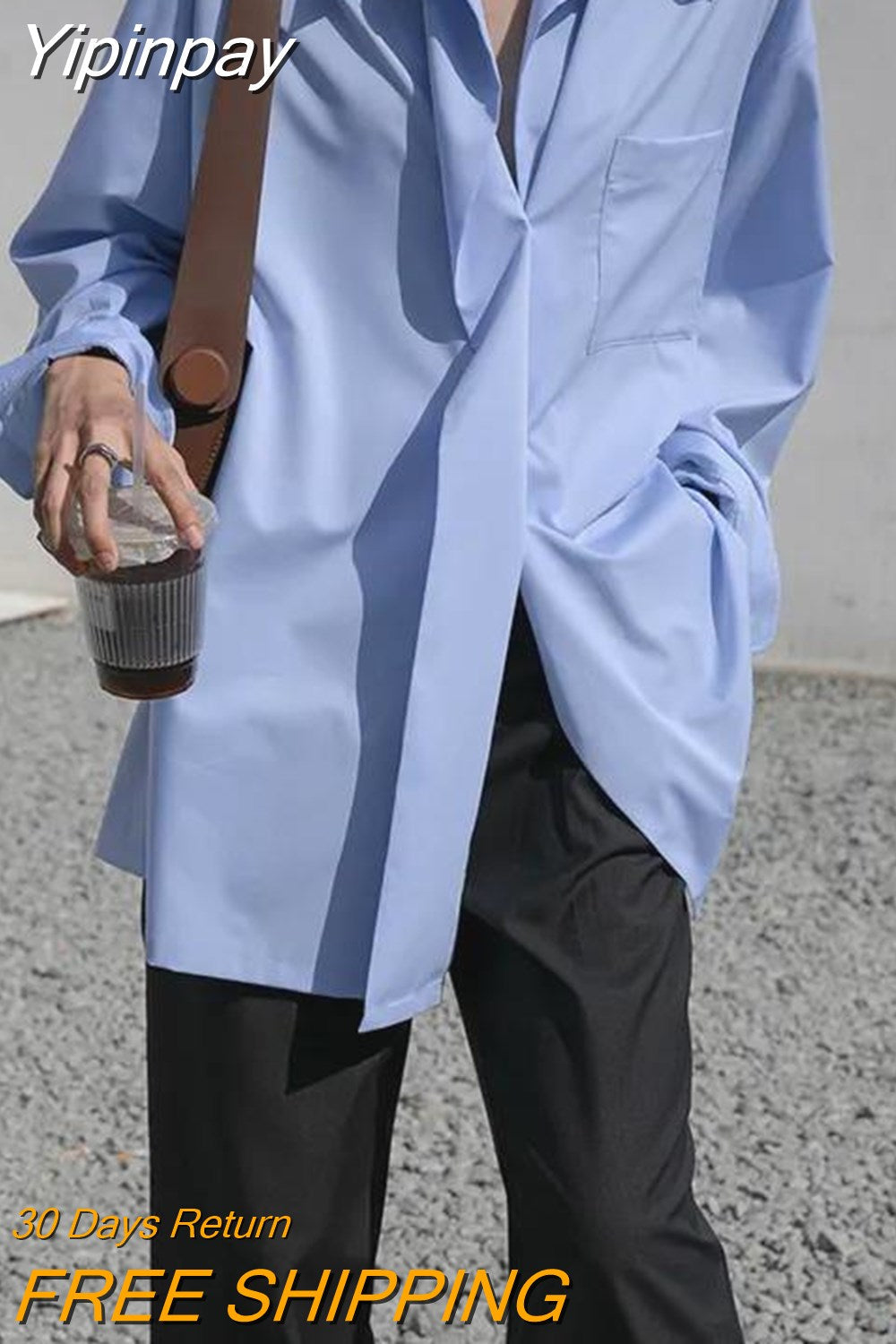 Yipinpay Design White Blouse Women Korean Loose Long Sleeve Shirt Spring Autumn Fashion Button Up Tops Female S-2XL