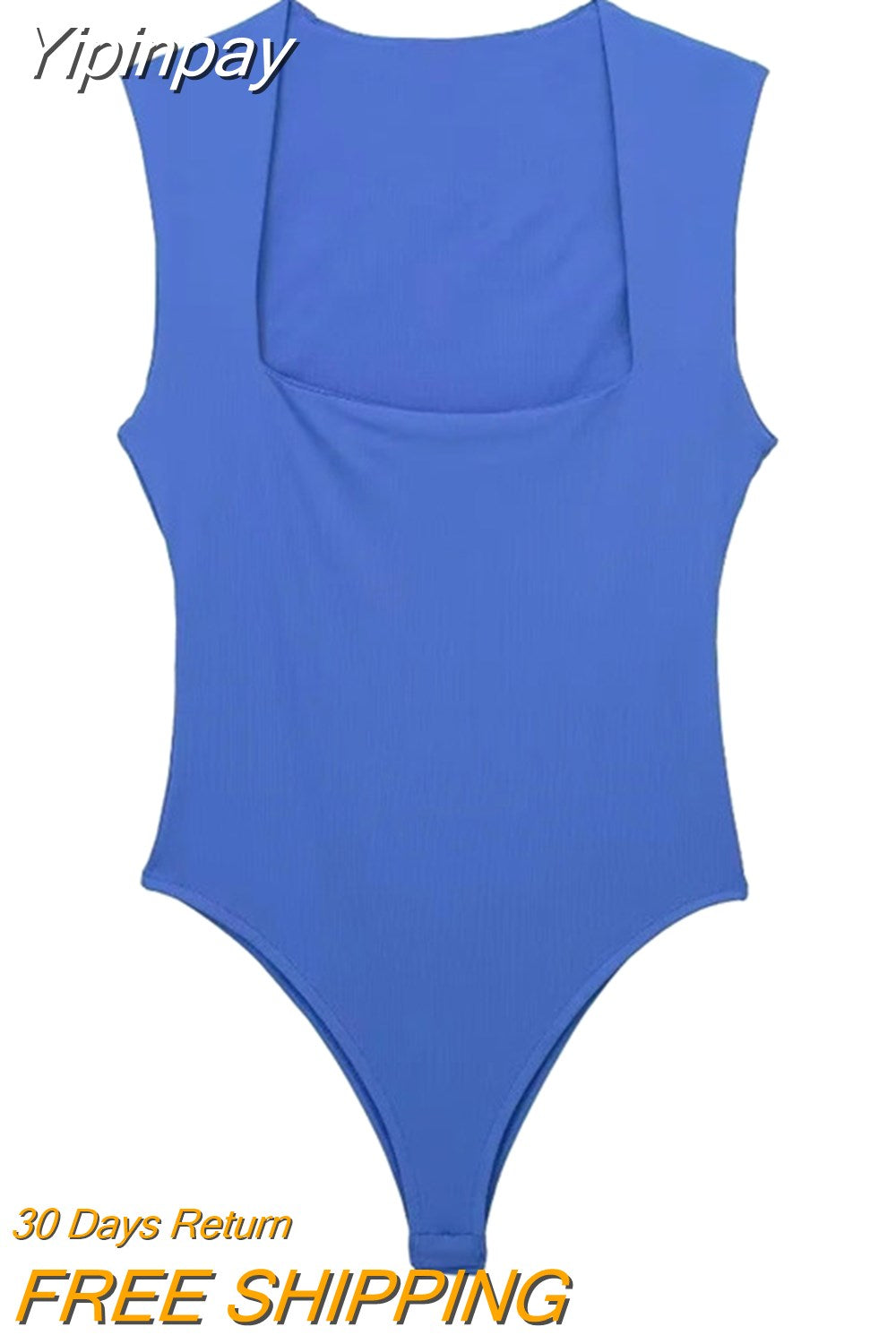 Yipinpay 2023 Black Body Woman Square Neck Sexy Lingerie For Women Body Sleeveless Bodysuit Women Wide Straps Bodycon Summer Tops