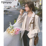 Yipinpay 2023 Autum Oversize Full Sleeve Women Blazer Office Lady Patchwork Loose Suit Blazers Work Female Clothing Jackets Coat