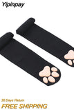 Yipinpay Lolita Thigh High Socks Women Kawaii Harajuku Stockings Female Lingerie 3D Cat Claw Long Socks Sexy Compression Stockings