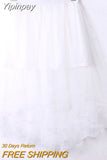 Yipinpay Vintage Women Stretch High Waist Lace Skirt Women Skater Flared Pleated Swing Long Summer Skir