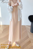 Yipinpay Elegant Oversized Long Dress Women Plain Sleeveless Casual Vintage Long Midi Straps Dresses Chic Luxury Vestidos Mujer
