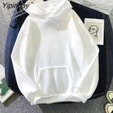 Yipinpay Harajuku Women Hoodie Pullover Winter Sense Hooded Casual Sweatshirts Autumn Embroidery Loose Top Doll Decoration Hoodies