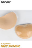 Yipinpay Swimsuit Bra Insert Pads Adhesive Silicone Breast Pad Bikini Push Up Bras Pads Heart Shape Women Sexy Breast Enhancer