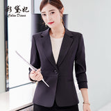 Yipinpay Daifei 2024 Spring / Summer New Fashion Korean Version Large Size Thin Suit Solid Color Leisure Lady's Fashion Suit