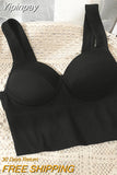 Yipinpay Women Sexy Tank Tops With Chest Pad Y2K Club Outwear Female Vest Soft Casual Summer Basic Bralette Tees Crop Top Girls