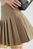 Yipinpay Japan Sweet Women Pleated Skirt Jk Sexy High Waist Mini Skirt Fashion Summer Slim A Line Button White Dancing Skirt New