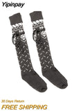 Yipinpay Lolita Women Stockings Female Lingerie Knee High Socks Sexy Compression Stockings for Women Long Socks Autumn Winter