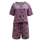 Yipinpay Style 2024 New Women's Wear Home Comfort Fashion Printed Round Neck Women's Suit
