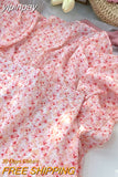 yipinpay 2023 Summer Chiffon Skirts Women Kawaii Korean Casual Elegant High Waist A-line Skirt Female Floral Print Sweet Faldas