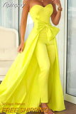 Yipinpay Jumpsuits Sexy 2023 New Fashion Sleeveless Bandeau Bowknot Design Jumpsuit Female Rompers