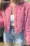 Yipinpay De Mujer Cropped Cardigan Women Sweet Pull Femme Female Pink Cardigan Coat Korean Fashion Knitted Cardigan Feminino