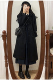 Yipinpay Woolen Coat Women's New Korean Version Of Black Medium-Length Tweed Coat Is Popular To Thicken Autumn And Winter