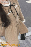Yipinpay Winter Long Sleeved Dress Tweed Vestidos Elegantes Para Mujer Mini Party Plaid Dress Retro Women Clothing Y2k Robe