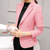 Yipinpay Spring And Autumn New Chic Professional Suit Long-Sleeved Korean Version Slim And Slim Small Suit Jacket Women's Short Style