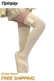 Yipinpay Women Lolita Socks Fall Winter Stockings Kawaii Cute Harajuku y2k Thermal Stockings Woman Thigh High Socks Female Lingerie