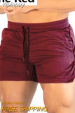 Yipinpay New Running Shorts Men Sports Jogging Fitness Shorts Summer Casual Gym Workout Men Shorts Solid Sport Fitness Shorts