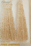 Yipinpay Arrival Spaghetti Straps Tulle Long Women Dresses Fashion Bling Bling See Through Dress Sexy Fashion Hot