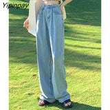 Yipinpay Oversized Wide Leg Jeans Mujer Casual Loose Streetwear Red Baggy Jeans Korean Fashion Boyfriend Mom Jeans