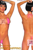 Yipinpay 2023 Women Lingerie Sexy Hot Erotic Sexy Bodysuit Glossy Cortex Body Suits For Women Sexy Latex Bodysuit Sleepwear Hot
