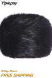 Yipinpay Women's Warm Winter Faux Fur Hat Cossack Russian Style Thick Furry Fuzzy Fluffy Cap Grunge Outdoor Earwarmer Ski Hat